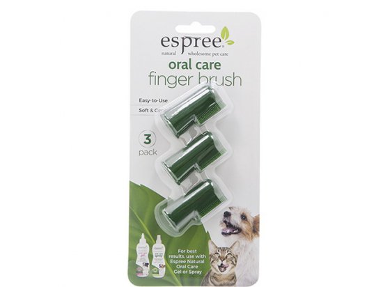 Фото - Espree Oral Care Finger Brush зубная щетка для собак и кошек для зубов и пасти Espree Oral Care Finger Brush зубная щетка для собак и кошек