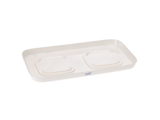 Фото 3 -  миски, поилки, фонтаны Ferplast GLAM TRAY пластиковый поднос с мисками для кошек и собак, голубой