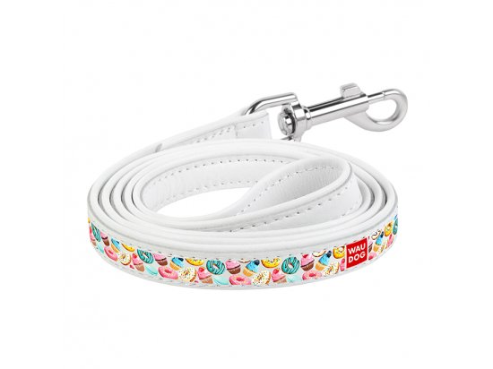 Фото - Collar WAUDOG ПОНЧИКИ кожаный поводок для собак, белый амуниция Collar WAUDOG ПОНЧИКИ кожаный поводок для собак, белый