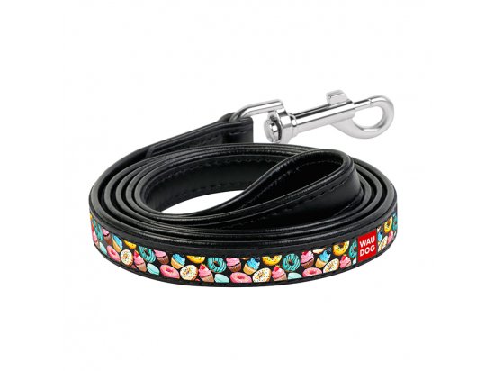 Фото - Collar WAUDOG ПОНЧИКИ кожаный поводок для собак, черный амуниция Collar WAUDOG ПОНЧИКИ кожаный поводок для собак, черный