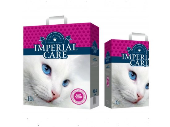 Фото 2 -  наполнители Geohellas IMPERIAL CARE BABY POWDER - ультра-комкующийся наполнитель С АРОМАТОМ ДЕТСКОЙ ПРИСЫПКИ