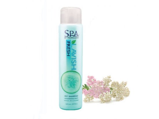Фото 3 -  повседневная косметика Tropiclean SPA FRESH PET SHAMPOO шампунь очищающий для собак и кошек