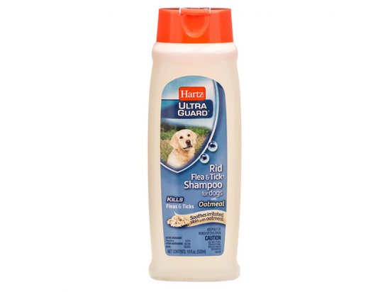 Фото - Hartz Flea & Tick Shampoo with Oatmeal - Шампунь від бліх та кліщів з вівсом для проблемної шкіри від бліх та кліщів Hartz Flea & Tick Shampoo with Oatmeal - Шампунь від бліх та кліщів з вівсом для проблемної шкіри