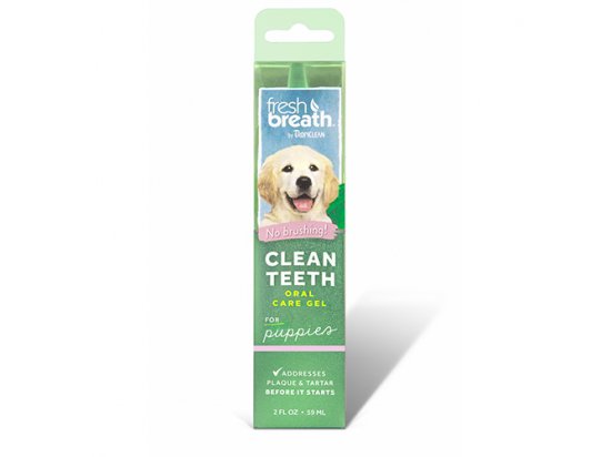 Фото - Tropiclean (Тропіклін) PUPPY CLEAN TEETH GEL (БОРОТЬБА З ПАРОДОНТОЗОМ ПАППІ) гель для зубів собак повсякденна косметика Tropiclean (Тропіклін) PUPPY CLEAN TEETH GEL (БОРОТЬБА З ПАРОДОНТОЗОМ ПАППІ) гель для зубів собак