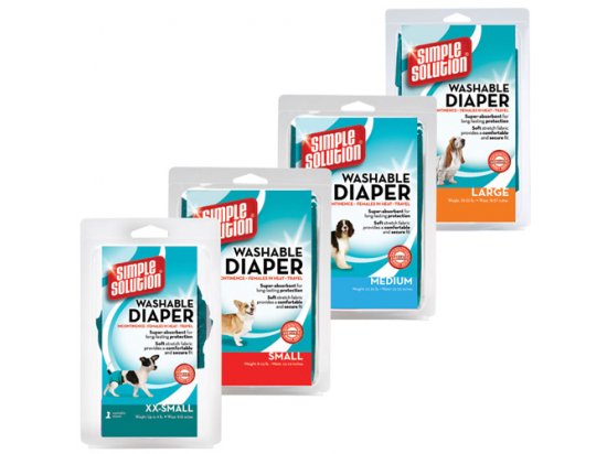 Фото - підгузки та трусики Simple Solution Washable Diaper - Гігієнічні труси багаторазового використання для собак