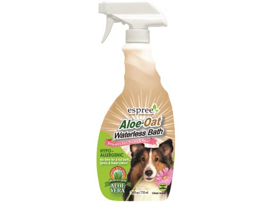 Фото - ESPREE (Эспри) Aloe-Oat Waterless Bath - Гипоаллергенный спрей для экспресс очистки шерсти и кожи собак с алоэ вера и протеинами овса повседневная косметика ESPREE (Эспри) Aloe-Oat Waterless Bath - Гипоаллергенный спрей для экспресс очистки шерсти и кожи собак с алоэ вера и протеинами овса