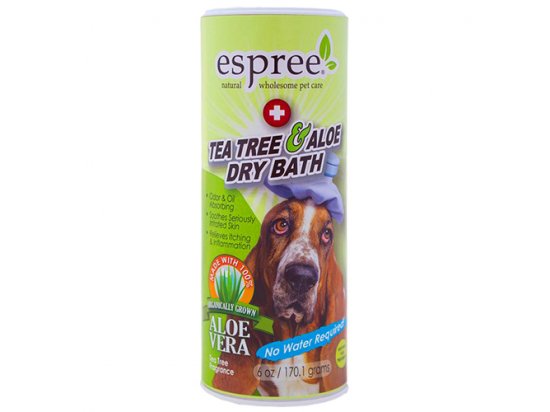 Фото - ESPREE (Еспрі) Tea Tree & Aloe Dry Bath - Сухий шампунь з алое віра та олією чайного дерева для собак повсякденна косметика ESPREE (Еспрі) Tea Tree & Aloe Dry Bath - Сухий шампунь з алое віра та олією чайного дерева для собак