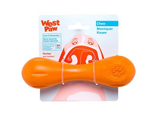 Фото 6 -  іграшки West Paw HURLEY DOG BONE іграшка-кісточка для собак СЕРЕДНЯ