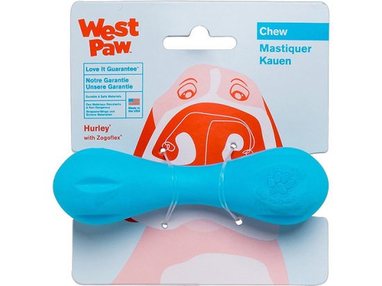 Фото 9 -  іграшки West Paw HURLEY DOG BONE іграшка-кісточка для собак СЕРЕДНЯ