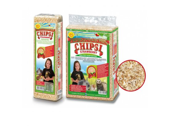 Фото - Chipsi (Чипси) STRAWBERRY - Опилки для грызунов АРОМАТ КЛУБНИКИ наполнители и подстилки Chipsi (Чипси) STRAWBERRY - Опилки для грызунов АРОМАТ КЛУБНИКИ