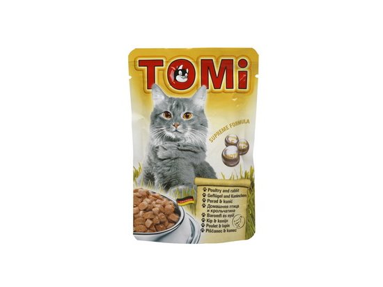 Фото - TOMi Poultry+Rabbit консервы для кошек - кусочки в соусе, птица и кролик (пауч) влажный корм (консервы) TOMi Poultry+Rabbit консервы для кошек - кусочки в соусе, птица и кролик (пауч)
