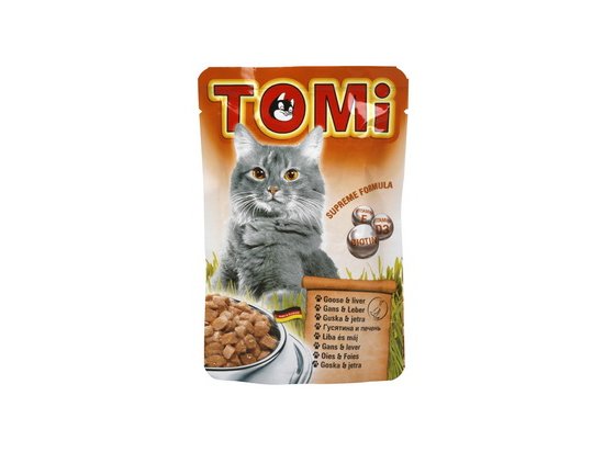 Фото - TOMi Goose+Liver консервы для кошек - кусочки в соусе, гусь и печень (пауч) влажный корм (консервы) TOMi Goose+Liver консервы для кошек - кусочки в соусе, гусь и печень (пауч)
