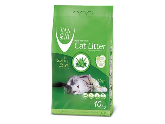 Фото 2 -  наполнители Van Cat (Ван Кет) ALOE VERA (АЛОЕ ВЕРА КОМКУЮЩИЙСЯ) бентонитовый наполнитель для котов