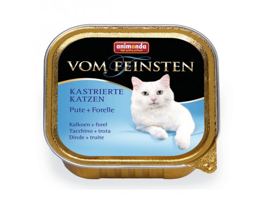 Фото - Animonda (Анімонда) Vom Feinsten Kastrierte Katzen Pute+forelle - консерви для кастрованих кішок ІНДИЧКА та ФОРЕЛЬ вологий корм (консерви) Animonda (Анімонда) Vom Feinsten Kastrierte Katzen Pute+forelle - консерви для кастрованих кішок ІНДИЧКА та ФОРЕЛЬ