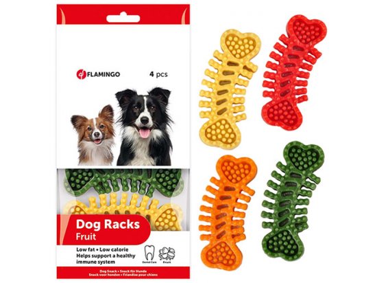 Фото - Flamingo CHEWING SNACK FRUIT жевательное лакомство для собак с фруктами лакомства Flamingo CHEWING SNACK FRUIT жевательное лакомство для собак с фруктами