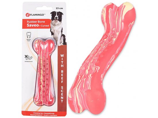 Фото 2 -  игрушки Flamingo CURVED BONE BEEF игрушка для собак, вкус говядины