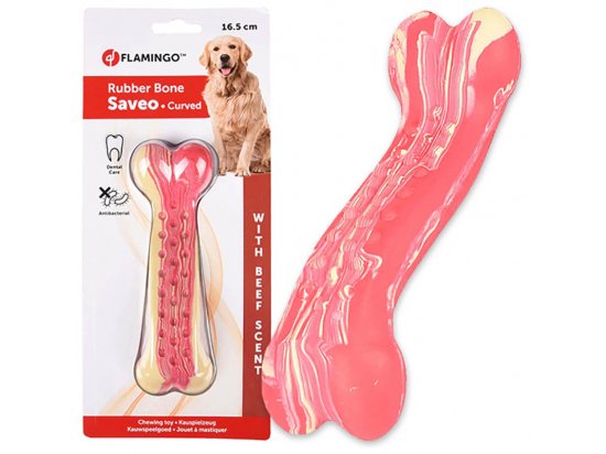 Фото 3 -  игрушки Flamingo CURVED BONE BEEF игрушка для собак, вкус говядины