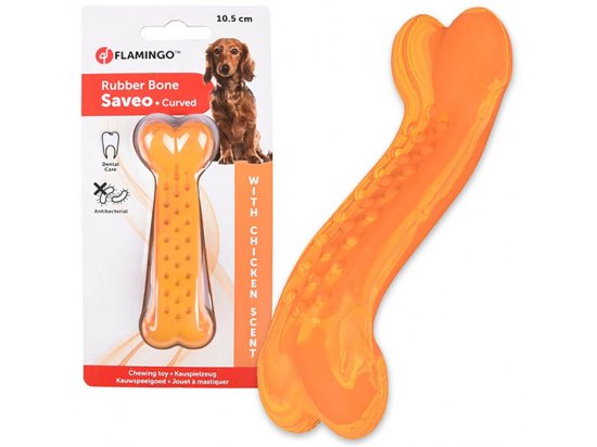 Фото - Flamingo CURVED BONE CHICKEN игрушка для собак, вкус курицы игрушки Flamingo CURVED BONE CHICKEN игрушка для собак, вкус курицы