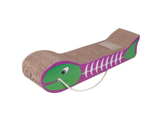 Фото - Flamingo FISH BONE SCRATCHING картонная когтеточка для котов когтеточки, с домиками Flamingo FISH BONE SCRATCHING картонная когтеточка для котов