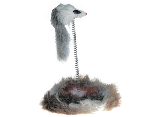 Фото - Flamingo MOUSE ON STICK іграшка для котів, миша на підставці, хутро іграшки Flamingo MOUSE ON STICK іграшка для котів, миша на підставці, хутро