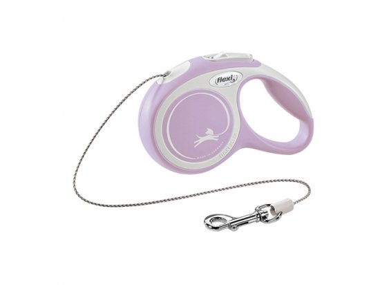 Фото - Flexi (Флекси) NEW COMFORT CORD (НЬЮ КОМФОРТ ТРОС) поводок-рулетка для собак, сиреневый рулетки Flexi (Флекси) NEW COMFORT CORD (НЬЮ КОМФОРТ ТРОС) поводок-рулетка для собак, сиреневый