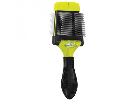 Фото - FURminator Small Soft Slicker Brush Мягкая двухсторонняя щетка для малых и средних пород (140320) для вичісування FURminator Small Soft Slicker Brush Мягкая двухсторонняя щетка для малых и средних пород (140320)