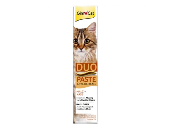 Фото - для выведения шерсти Gimcat ANTI-HAIRBALL DUO PASTE паста для выведения шерсти со вкусом курицы