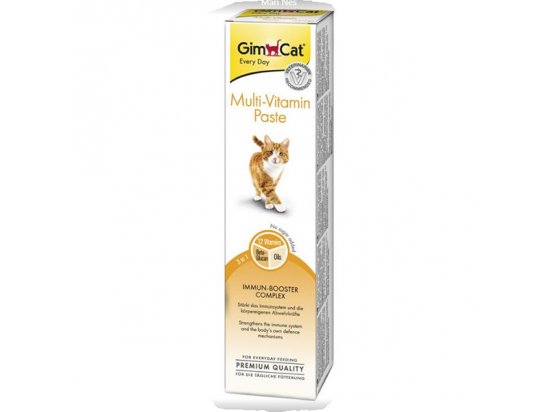 Фото - Gimcat (Джимкет) MULTI-VITAMIN PASTE (МУЛЬТИВІТАМІННА ПАСТА БЕЗ ЦУКРУ) ласощі для котів вітаміни та мінерали Gimcat (Джимкет) MULTI-VITAMIN PASTE (МУЛЬТИВІТАМІННА ПАСТА БЕЗ ЦУКРУ) ласощі для котів