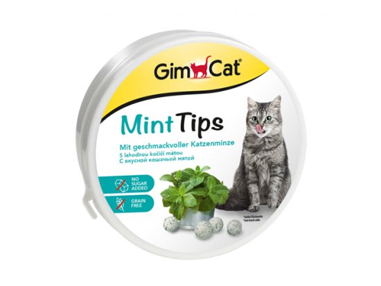 Фото - ласощі Gimcat СAT MINTIPS (КЕТ МІНТІПС) ласощі для котів з котячою м'ятою