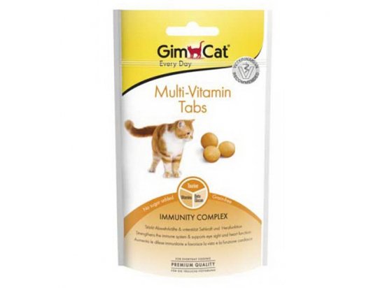 Фото - Gimcat MULTI-VITAMIN TABS витаминизированное лакомство для кошек, 40 г корм и лакомства Gimcat MULTI-VITAMIN TABS витаминизированное лакомство для кошек, 40 г