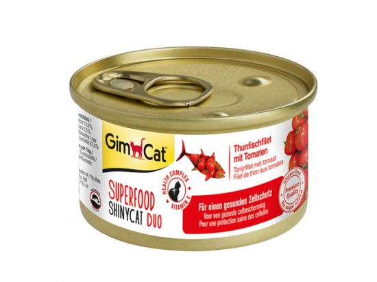 Фото - Gimcat SUPERFOOD TUNA FILLET TOMATEN (ТУНЕЦ И ПОМИДОР) консервы для котов влажный корм (консервы) Gimcat SUPERFOOD TUNA FILLET TOMATEN (ТУНЕЦ И ПОМИДОР) консервы для котов