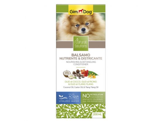 Фото - Gimdog Natural Solutions Кондиционер для собак Питание и Распутывание, 200 мл повседневная косметика Gimdog Natural Solutions Кондиционер для собак Питание и Распутывание, 200 мл
