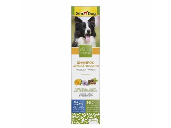 Фото - Gimdog Natural Solutions Шампунь для собак для частого використання, 250 мл повсякденна косметика Gimdog Natural Solutions Шампунь для собак для частого використання, 250 мл