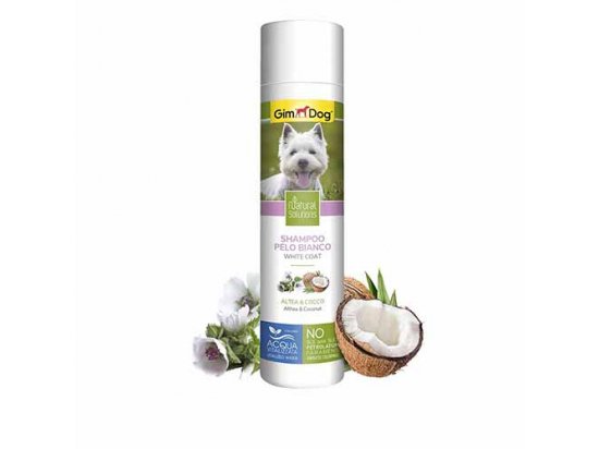 Фото 2 -  повседневная косметика Gimdog Natural Solutions Шампунь для собак с белой шерстью, 250 мл