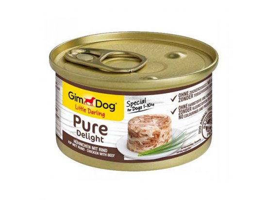 Фото - Gimdog Pure Delight CHICKEN & BEEF (КУРИЦА И ГОВЯДИНА) консервы для собак влажный корм (консервы) Gimdog Pure Delight CHICKEN & BEEF (КУРИЦА И ГОВЯДИНА) консервы для собак