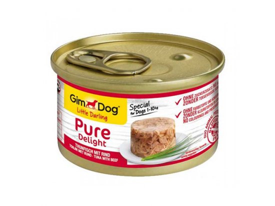 Фото - Gimdog Pure Delight TUNA & BEEF (ТУНЕЦ И ГОВЯДИНА) консервы для собак влажный корм (консервы) Gimdog Pure Delight TUNA & BEEF (ТУНЕЦ И ГОВЯДИНА) консервы для собак