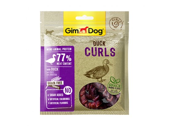 Фото - Gimdog Superfood мясные спиральки для собак УТКА, 55 г лакомства Gimdog Superfood мясные спиральки для собак УТКА, 55 г
