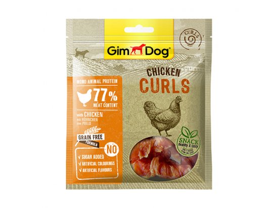 Фото - Gimdog Superfood мясные спиральки для собак КУРИЦА лакомства Gimdog Superfood мясные спиральки для собак КУРИЦА