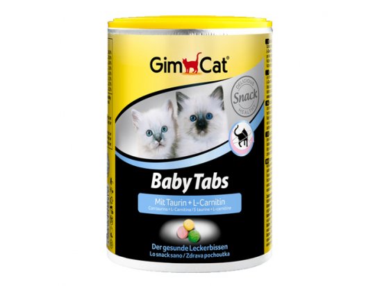 Фото 2 -  витамины и минералы Gimcat BABY TABS (БЕБИ ТАБС) витамины для котят с кальцием и таурином