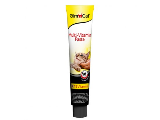 Фото 2 -  вітаміни та мінерали Gimcat (Джимкет) MULTI-VITAMIN PASTE (МУЛЬТИВІТАМІННА ПАСТА БЕЗ ЦУКРУ) ласощі для котів