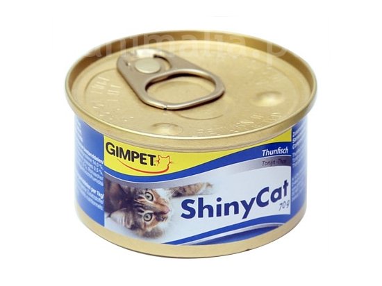Фото 2 -  вологий корм (консерви) Gimcat Shiny Cat in jelly (ТУНЕЦЬ У ЖЕЛЕ) консерви для кішок