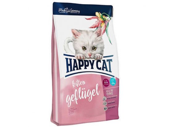 Фото - сухий корм Happy Cat KITTEN GEFLÜGEL корм для кошенят (ПТИЦЯ)