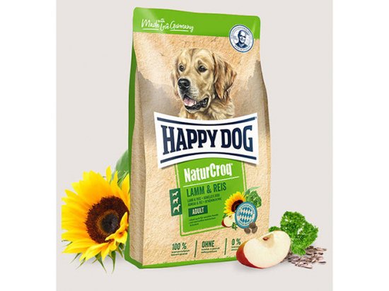 Фото - сухой корм Happy Dog (Хэппи Дог) NATUR CROQ LAMM & REIS (НАТУР КРОК ЯГНЕНОК & РИС) корм для взрослых собак