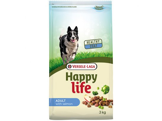 Фото - сухой корм Happy Life ADULT SALMON корм для собак всех пород ЛОСОСЬ