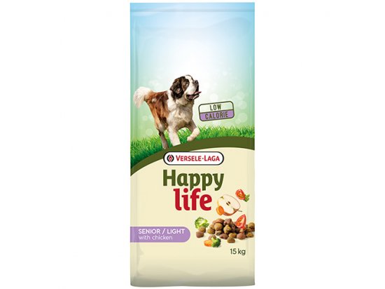 Фото - сухой корм Happy Life SENIOR LIGHT CHICKEN корм для пожилых собак с лишним весом КУРИЦА