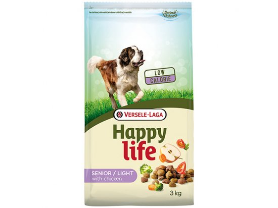 Фото - сухой корм Happy Life SENIOR LIGHT CHICKEN корм для пожилых собак с лишним весом КУРИЦА