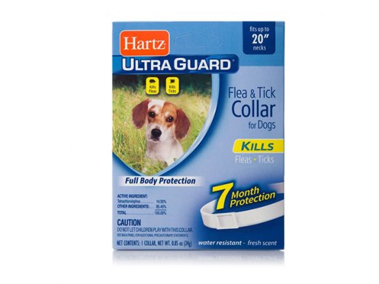 Фото - HARTZ Ultra Guard - Хартц ошейник от блох и клещей для собак, белый от блох и клещей HARTZ Ultra Guard - Хартц ошейник от блох и клещей для собак, белый
