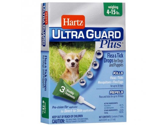 Фото - Hartz Ultra Guard PLUS (4 в 1) капли от блох, яиц блох, клещей и комаров для собак от блох и клещей Hartz Ultra Guard PLUS (4 в 1) капли от блох, яиц блох, клещей и комаров для собак