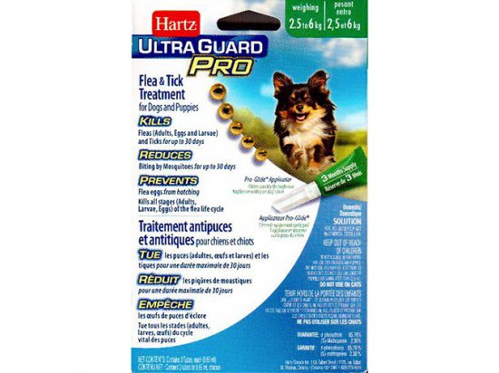 Фото 2 -  від бліх та кліщів Hartz Ultra Guard PRO (5 в 1) краплі від бліх, яєць бліх, личинок бліх, кліщів та комарів УПАКОВКА (3 піпетки)