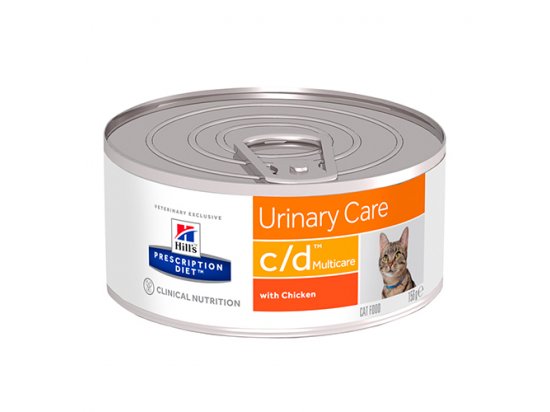 Фото - Hill's Prescription Diet C/D Urinary Care лікувальні консерви для котів КУРКА ветеринарні корми Hill's Prescription Diet C/D Urinary Care лікувальні консерви для котів КУРКА